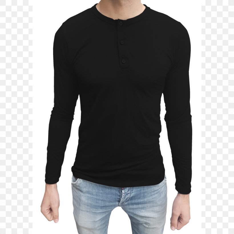 T-shirt Henley Shirt Sweater Clothing, PNG, 1000x1000px, Tshirt, Black, Blouse, Button, Calvin Klein Download Free