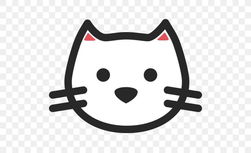 Kitten Cat Pet Sitting Vector Graphics Logo, PNG, 500x500px, Kitten, Black And White, Cat, Logo, Meow Download Free