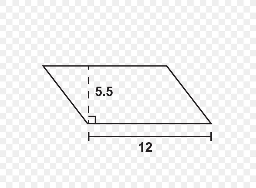 Triangle Find A Parallelogram's Area Find A Parallelogram's Area Trapezoid, PNG, 600x600px, Triangle, Area, Base, Diagram, Formula Download Free