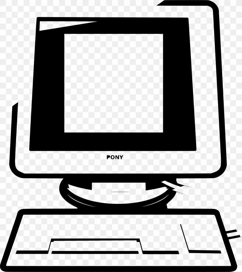 Computer Monitors Desktop Computers Clip Art, PNG, 2035x2289px, Computer Monitors, Area, Artwork, Black And White, Computer Download Free