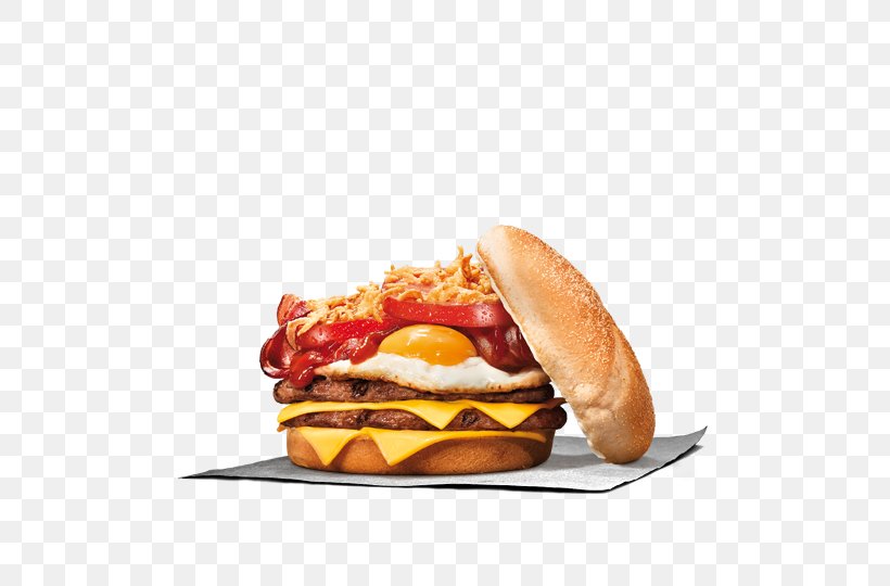Hamburger Fried Egg Cheeseburger Bacon Burger King, PNG, 500x540px, Hamburger, American Food, Bacon, Bread, Breakfast Download Free