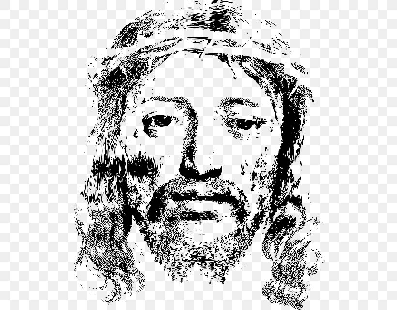In His Steps: What Would Jesus Do? Holy Face Of Jesus Crown Of Thorns Christianity, PNG, 523x640px, Jesus, Art, Artwork, Black And White, Charles Sheldon Download Free