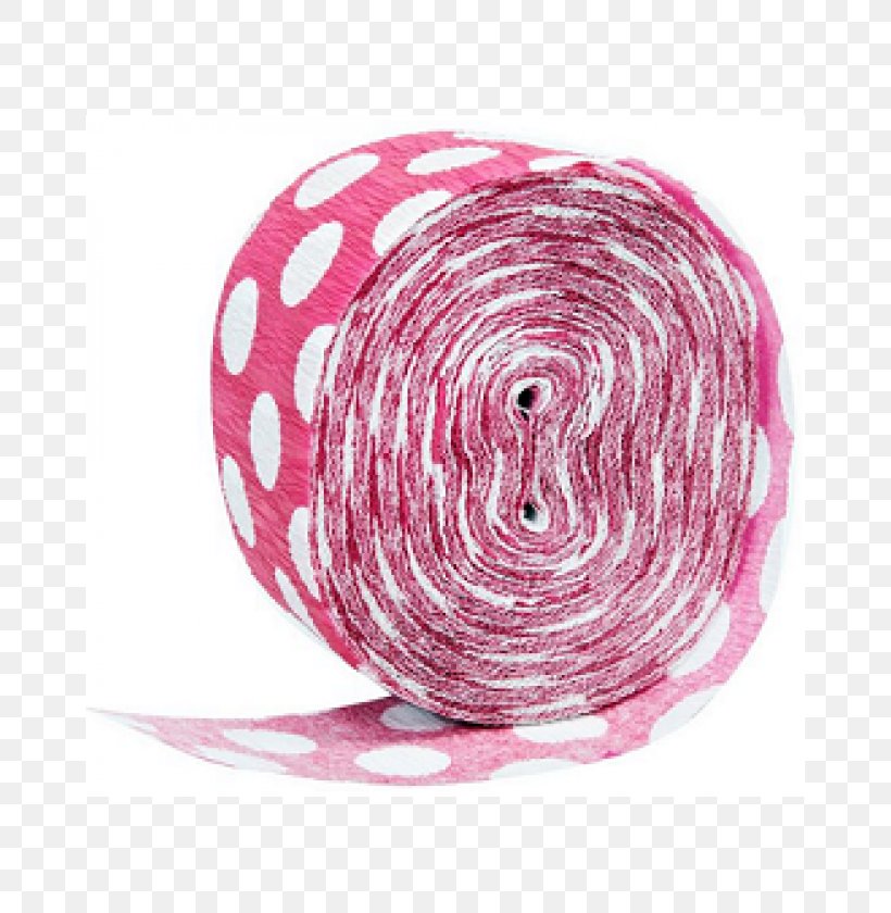 Crêpe Paper Circle Pink Polka Dot, PNG, 662x840px, Paper, Color, Craft, Crepe Paper, Length Download Free