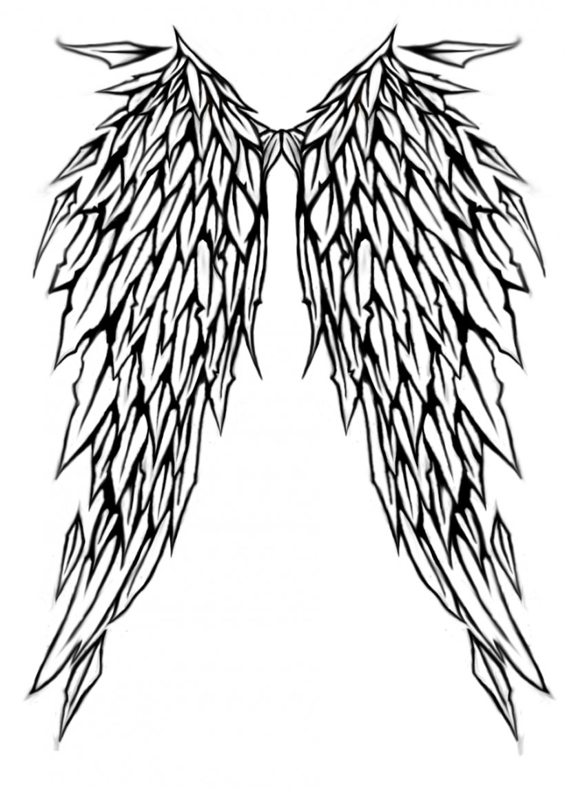 Lower-back Tattoo Angel Wing Flash, PNG, 900x1259px, Watercolor, Cartoon, Flower, Frame, Heart Download Free