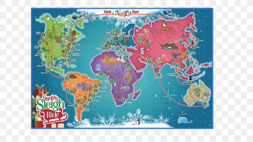 Santa Claus Board Game Map Video Game, PNG, 1000x563px, Santa Claus, Area, Board Game, Boardgamegeek, Christmas Download Free
