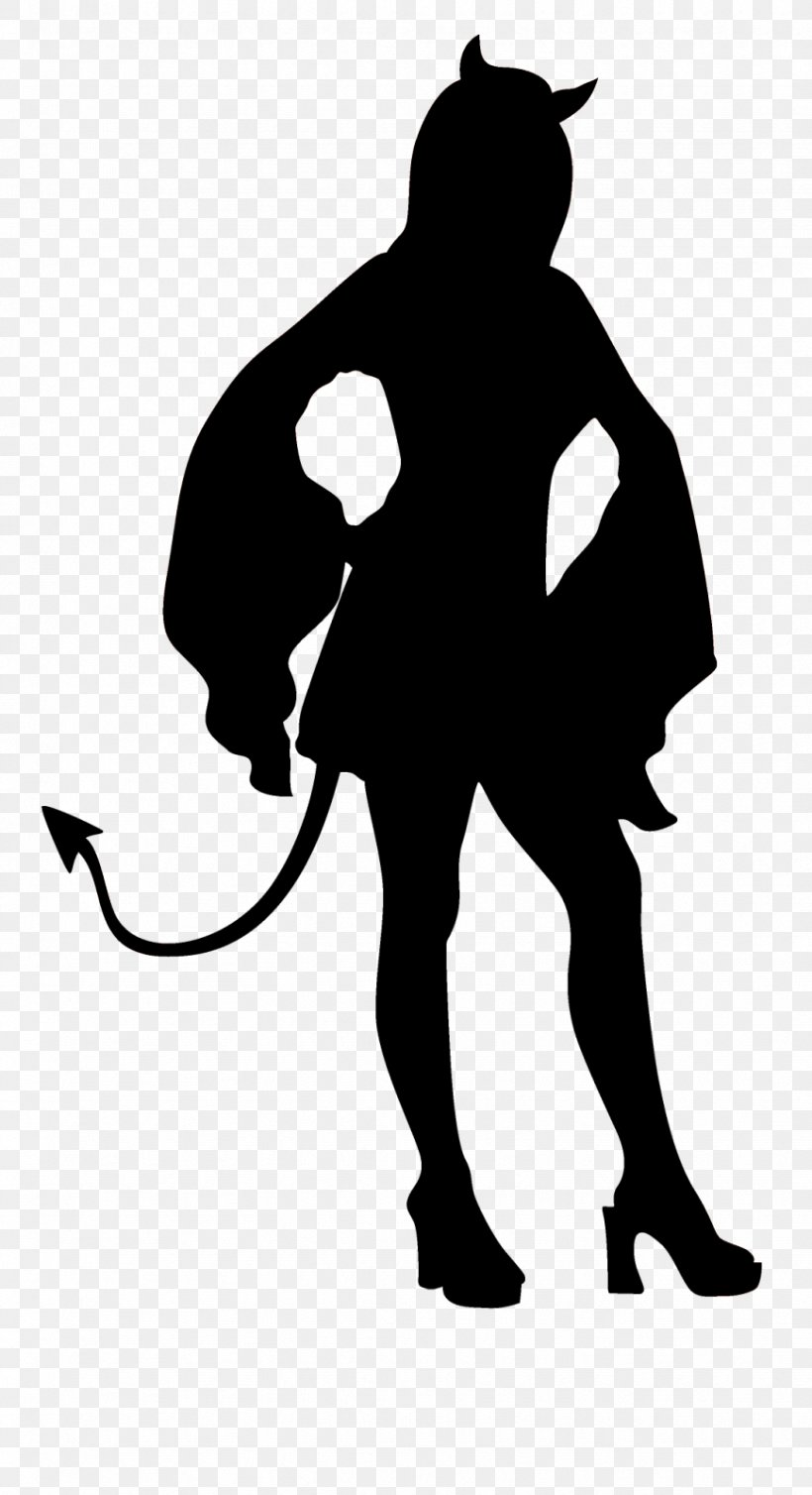 Silhouette Clip Art, PNG, 869x1599px, Silhouette, Art, Black, Black And White, Devil Download Free