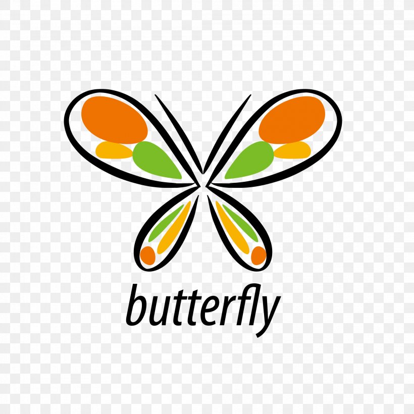 Vector Graphics Clip Art Butterfly Logo Image, PNG, 2107x2107px, Butterfly, Area, Artwork, Brand, Brush Footed Butterfly Download Free