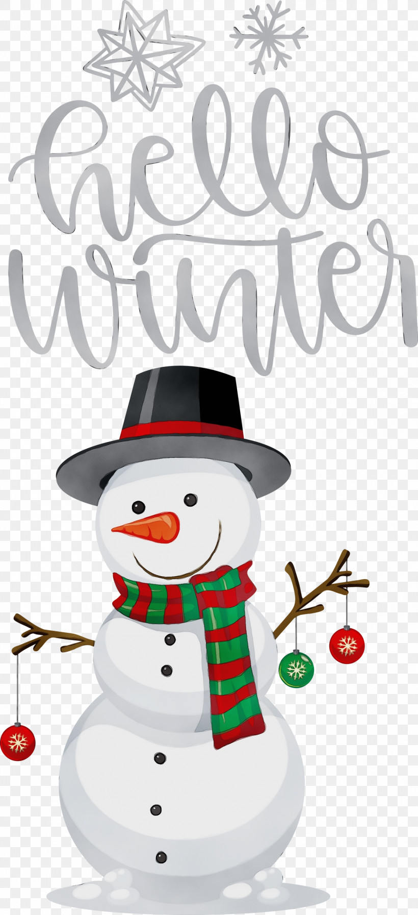 Christmas Day, PNG, 1372x3000px, Hello Winter, Christmas Day, Drawing, Paint, Snowman Download Free
