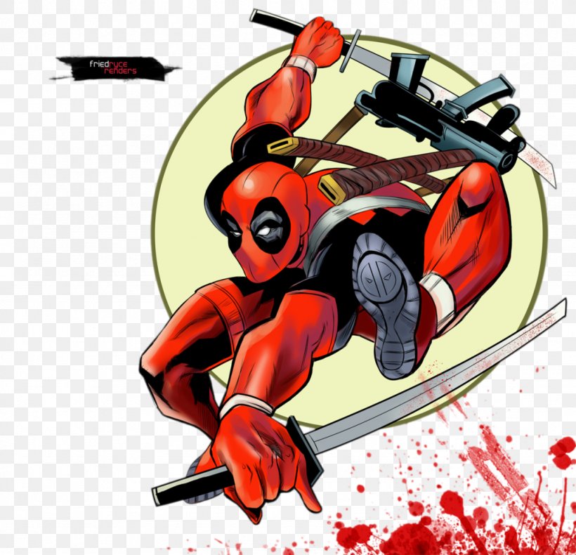 Deadpool Katana Comics Superhero, PNG, 1024x987px, Deadpool, Art, Automotive Design, Cartoon, Comics Download Free