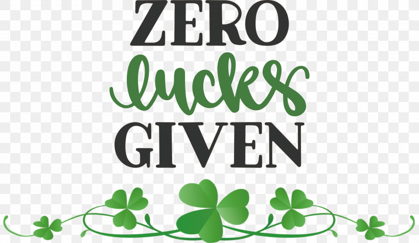 Zero Lucks Given Lucky Saint Patrick, PNG, 2999x1741px,  Download Free