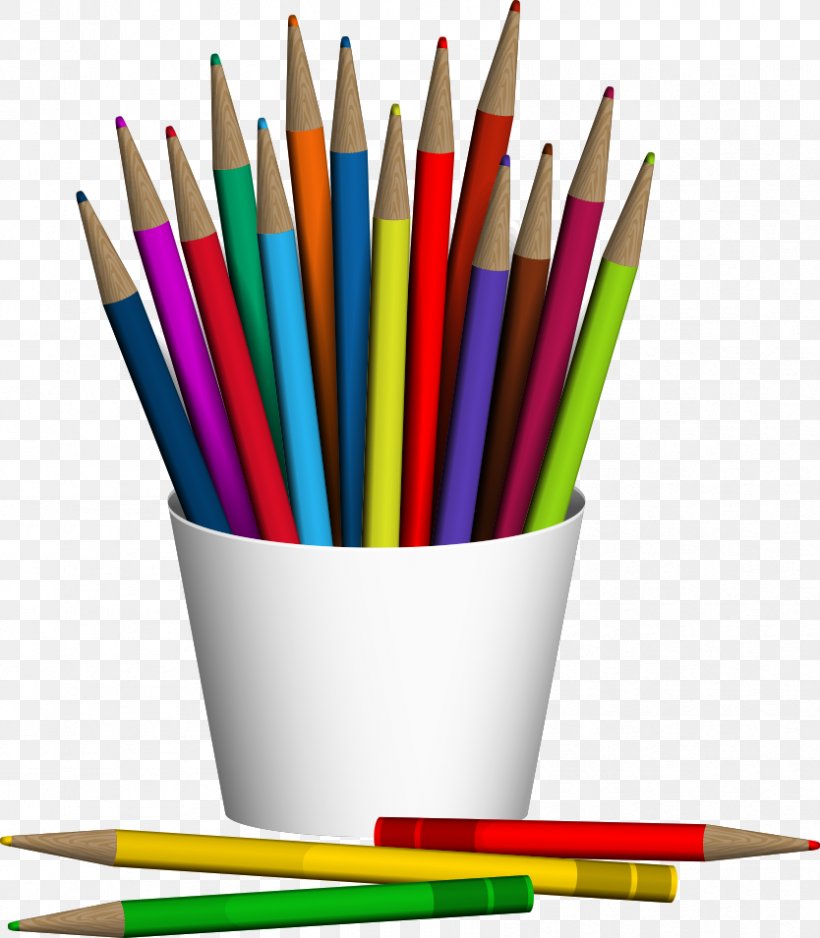 Colored Pencil, PNG, 834x955px, Pencil, Brush Pot, Color, Colored Pencil, Office Supplies Download Free