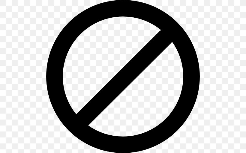 No Symbol Clip Art, PNG, 512x512px, No Symbol, Area, Black And White, Brand, Monochrome Photography Download Free