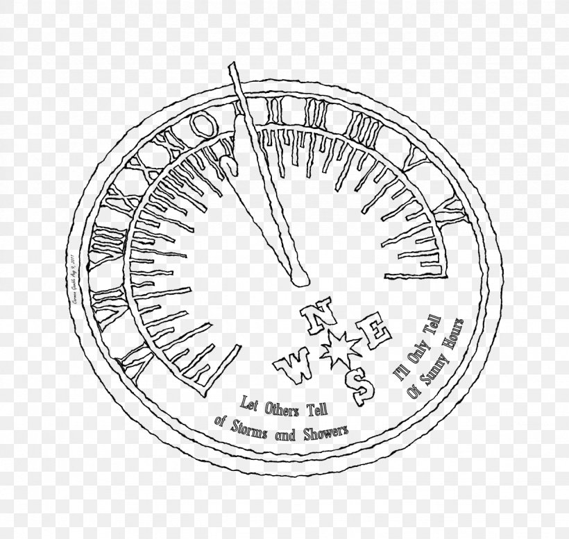 Make A Sundial Drawing Compass, PNG, 1228x1165px, Sundial, Area, Black And White, Coloring Book, Compass Download Free