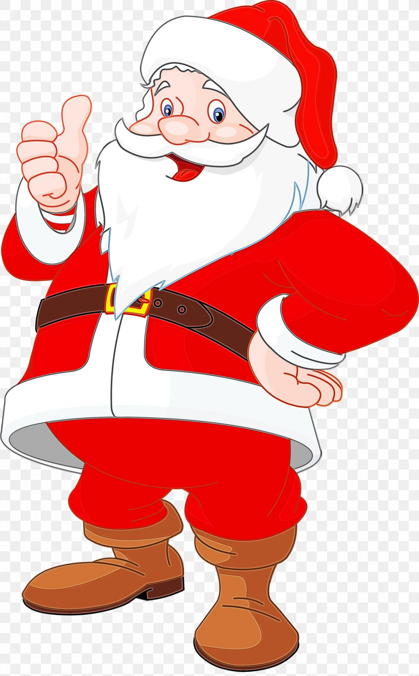 Santa Claus, PNG, 2150x3472px, Watercolor, Cartoon, Christmas, Paint, Santa Claus Download Free