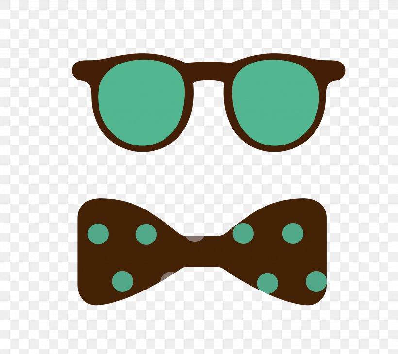 Sunglasses Bow Tie Necktie, PNG, 2883x2567px, Glasses, Aqua, Bow Tie, Button, Eyewear Download Free