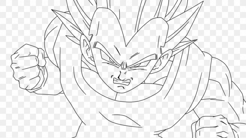 Vegeta Goku Dragon Ball Z: Burst Limit Majin Buu Drawing, PNG, 900x507px, Watercolor, Cartoon, Flower, Frame, Heart Download Free