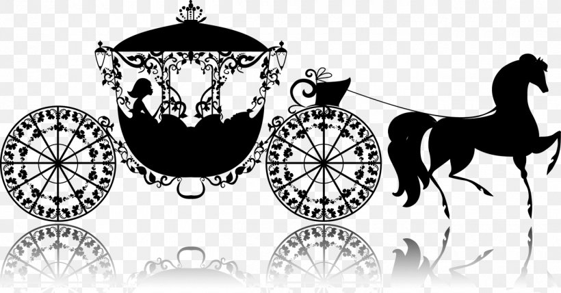 Cinderella Carriage Drawing Illustration, PNG, 1300x680px, Cinderella, Black And White, Brand, Carriage, Drawing Download Free