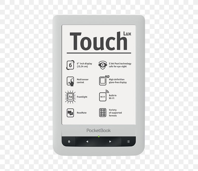 E-Readers PocketBook International EBook Reader 15.2 Cm PocketBookTouch Lux Pocketbook Touch HD Hardware/Electronic PocketBook Touch E-Book Reader, PNG, 480x708px, Ereaders, Basic 2 White Ebook Reader, Book, Comparison Of E Book Readers, Computer Software Download Free