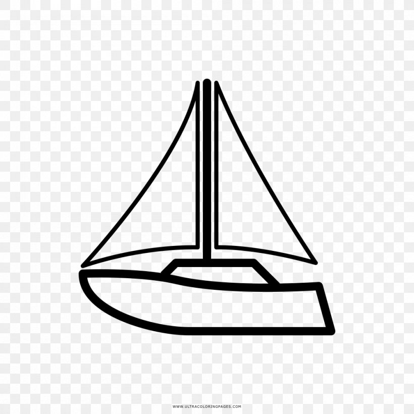 Sailing Ship Drawing Coloring Book Sailboat, PNG, 1000x1000px, Sailing Ship, Black And White, Boat, Coloring Book, Cone Download Free