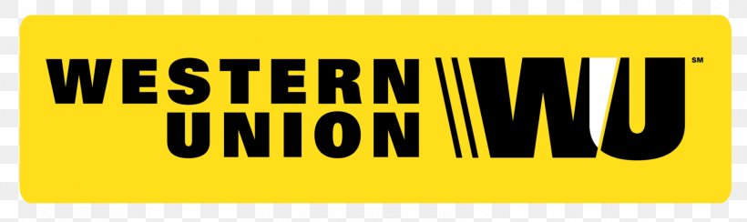 Western Union Logo Bank Wire Transfer Finance, PNG, 1600x478px, Western Union, Area, Bank, Banner, Brand Download Free
