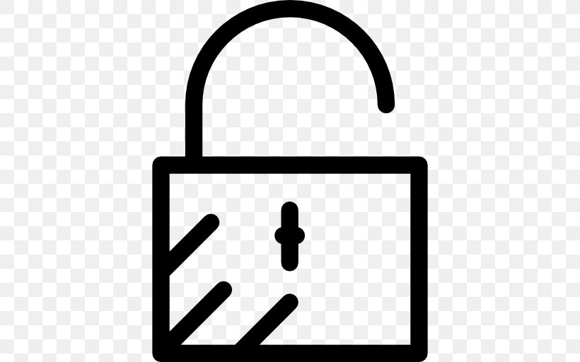 Padlock, PNG, 512x512px, Icon Design, Area, Black And White, Directory, Lock Download Free