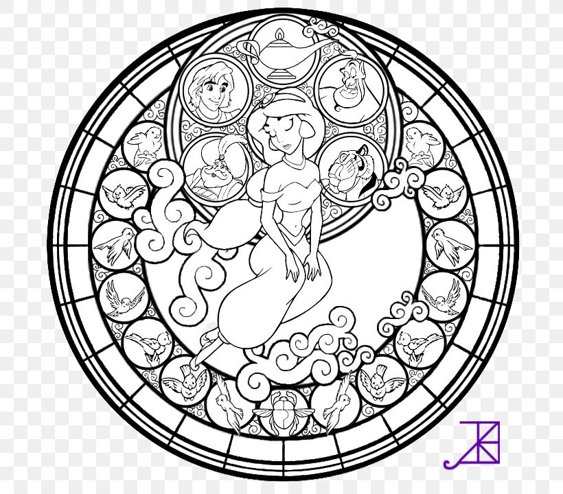 Kingdom Hearts Birth By Sleep Coloring Book Stained Glass, PNG, 720x720px, Watercolor, Cartoon, Flower, Frame, Heart Download Free