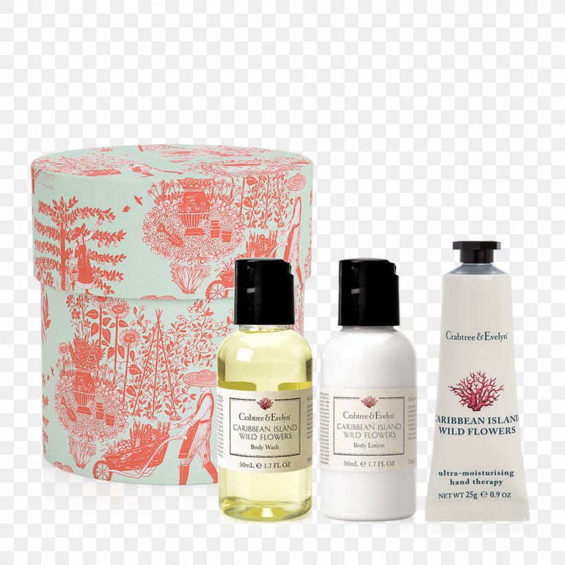 Lotion Caribbean Crabtree & Evelyn Wildflower Perfume, PNG, 1000x1000px, Lotion, Caribbean, Crabtree Evelyn, Flower, Gift Download Free
