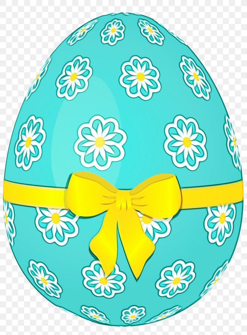 Easter Egg, PNG, 820x1111px, Watercolor, Easter, Easter Egg, Paint, Turquoise Download Free
