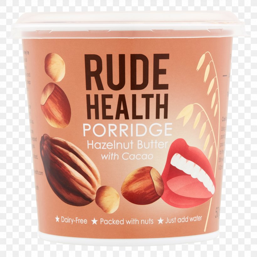 Porridge Organic Food Breakfast Cereal Rude Health Cafe Oatmeal, PNG, 2365x2365px, Porridge, Almond, Almond Butter, Breakfast Cereal, Chocolate Download Free