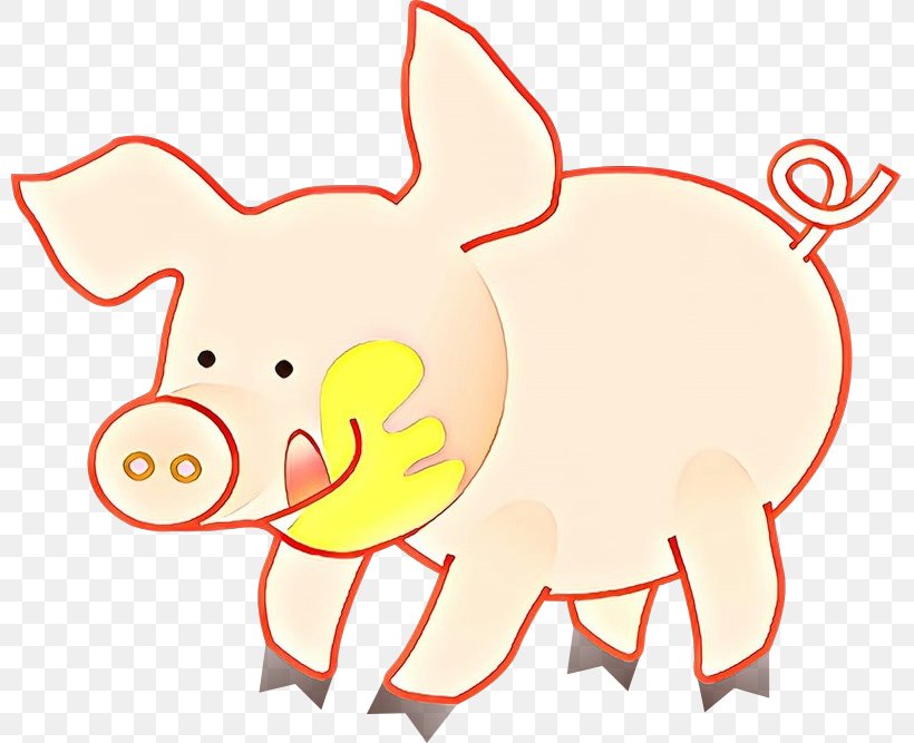 Clip Art Domestic Pig Vector Graphics Drawing, PNG, 800x667px, Pig, Animal Figure, Black And White, Cartoon, Coloring Book Download Free