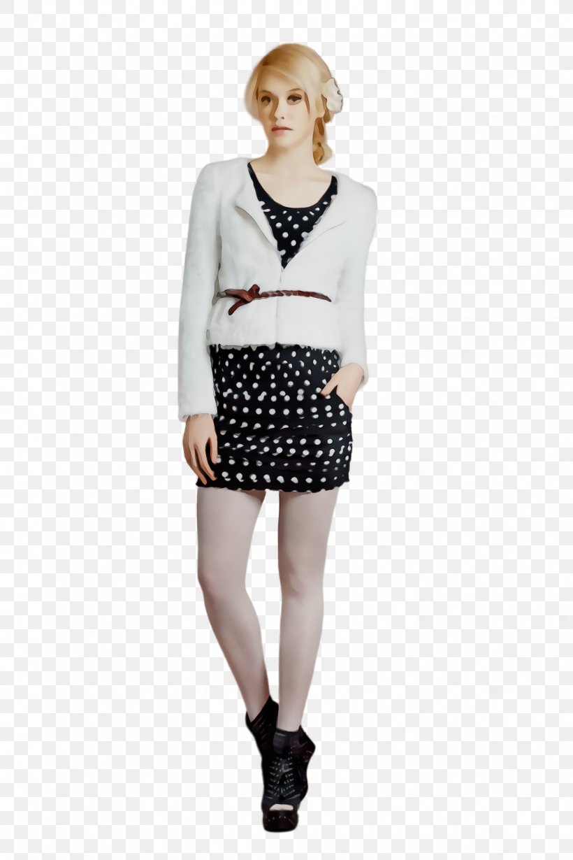 Polka Dot, PNG, 1632x2448px, Watercolor, Black, Clothing, Fashion, Neck Download Free