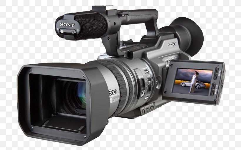 Sony Handycam DCR-VX2100 Camcorder DV Sony Corporation Three-CCD Camera, PNG, 750x511px, Camcorder, Camera, Camera Accessory, Camera Lens, Cameras Optics Download Free