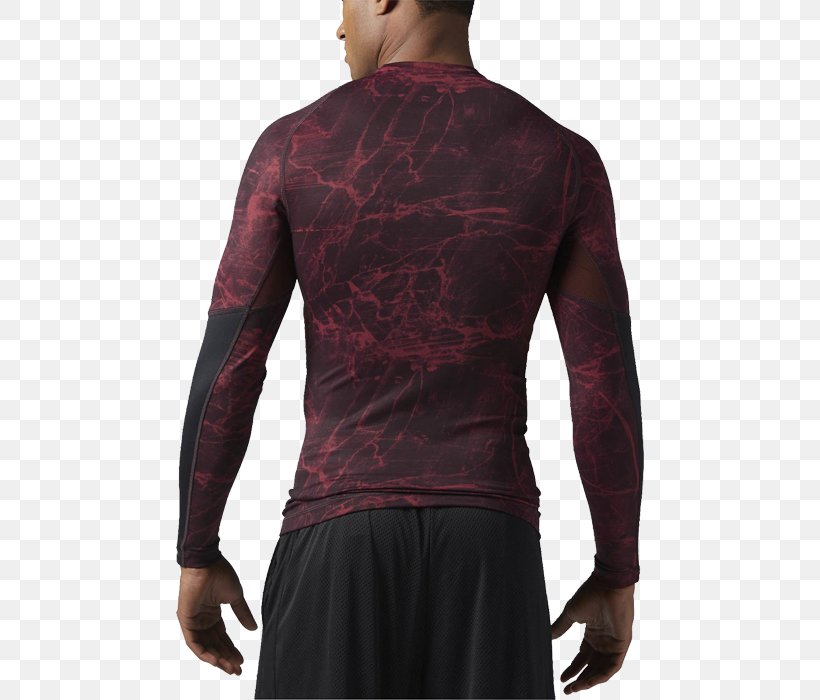 T-shirt Sleeve Rash Guard Reebok Top, PNG, 700x700px, Tshirt, Clothing, Clothing Sizes, Long Sleeved T Shirt, Longsleeved Tshirt Download Free