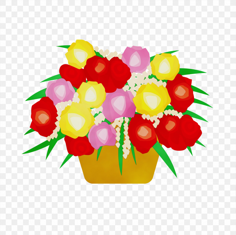 Bouquet Cut Flowers Flower Plant Flowerpot, PNG, 3000x2981px, Watercolor, Bouquet, Cut Flowers, Flower, Flowerpot Download Free