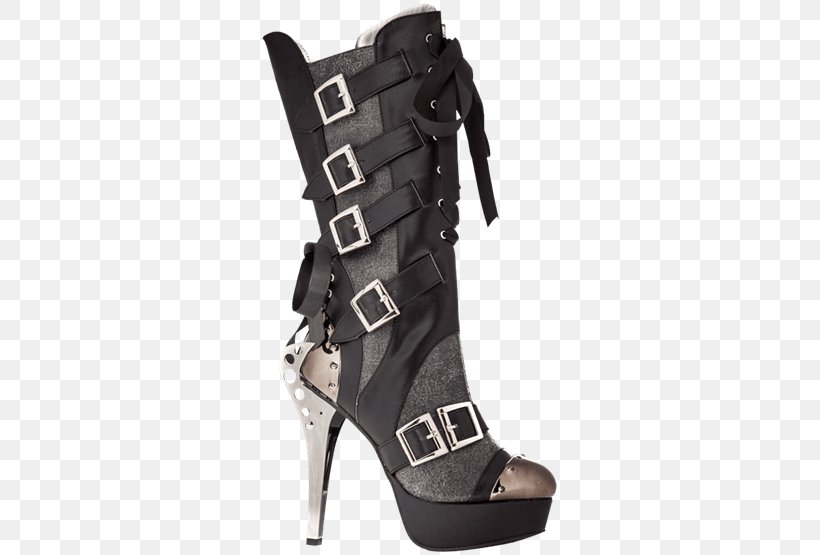 Knee-high Boot High-heeled Shoe Hades, PNG, 555x555px, Boot, Black, Court Shoe, Footwear, Goth Subculture Download Free