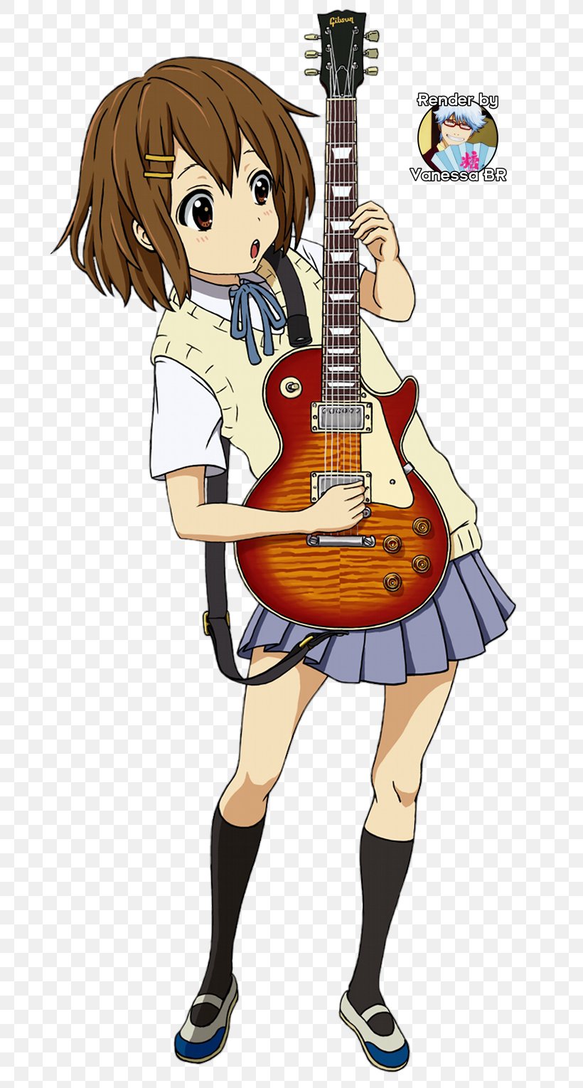 Yui Hirasawa Azusa Nakano Mio Akiyama Tsumugi Kotobuki Guitar, PNG, 700x1530px, Watercolor, Cartoon, Flower, Frame, Heart Download Free