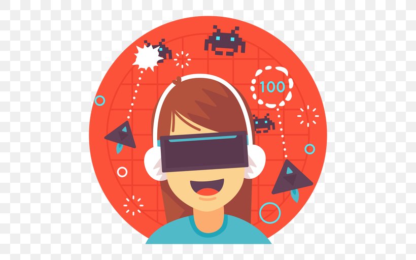 Illustration Augmented Reality Virtual Reality, PNG, 512x512px, Augmented Reality, Art, Black Hair, Cartoon, Fictional Character Download Free