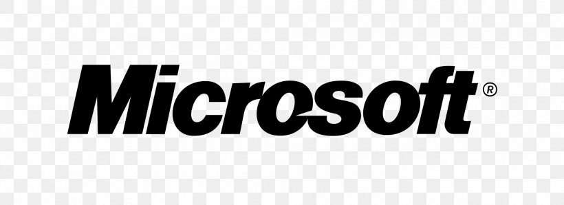 Microsoft Logo Business Computer Software Operating Systems, PNG, 2000x727px, Microsoft, Bill Gates, Black, Black And White, Brand Download Free