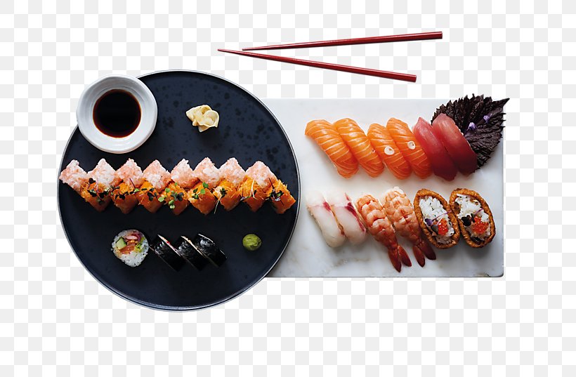 Sticks'n'Sushi Japanese Cuisine Sashimi Restaurant, PNG, 716x537px, Sushi, Animal Source Foods, Asian Food, Cuisine, Dish Download Free