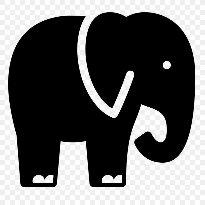 African Elephant Font, PNG, 1600x1600px, Elephant, African Elephant, Black, Black And White, Directory Download Free