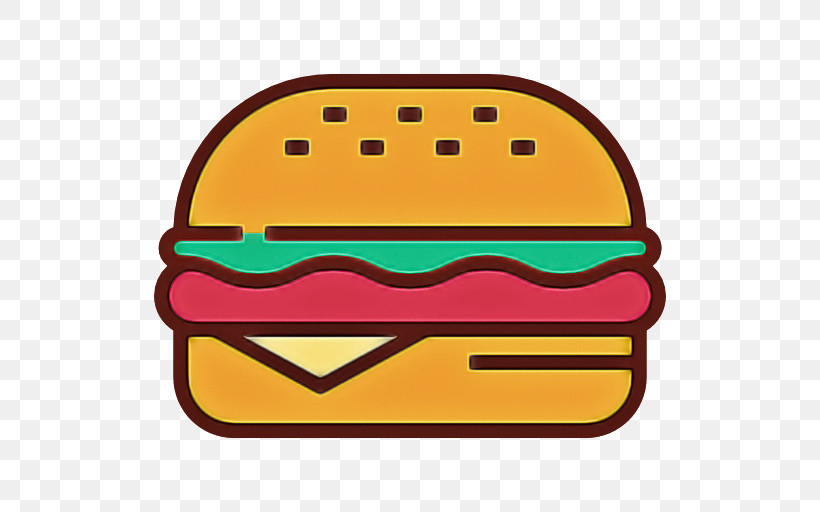 Emoticon, PNG, 512x512px, Yellow, Cheeseburger, Emoticon, Fast Food, Line Download Free