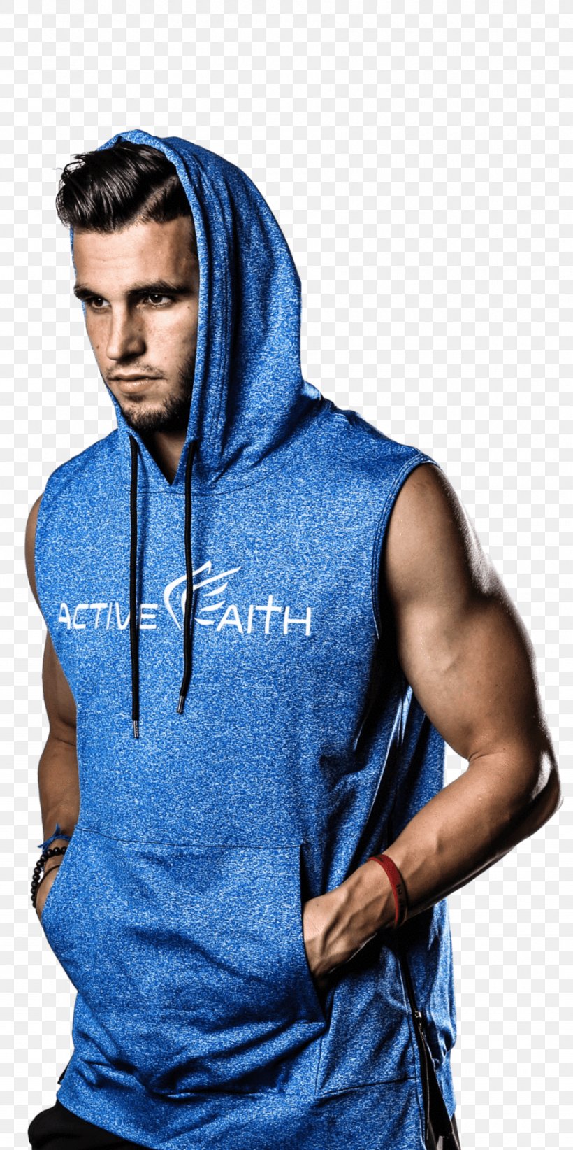 Hoodie T-shirt Sleeveless Shirt Sweater, PNG, 900x1805px, Hoodie, Arm, Clothing, Electric Blue, Hood Download Free