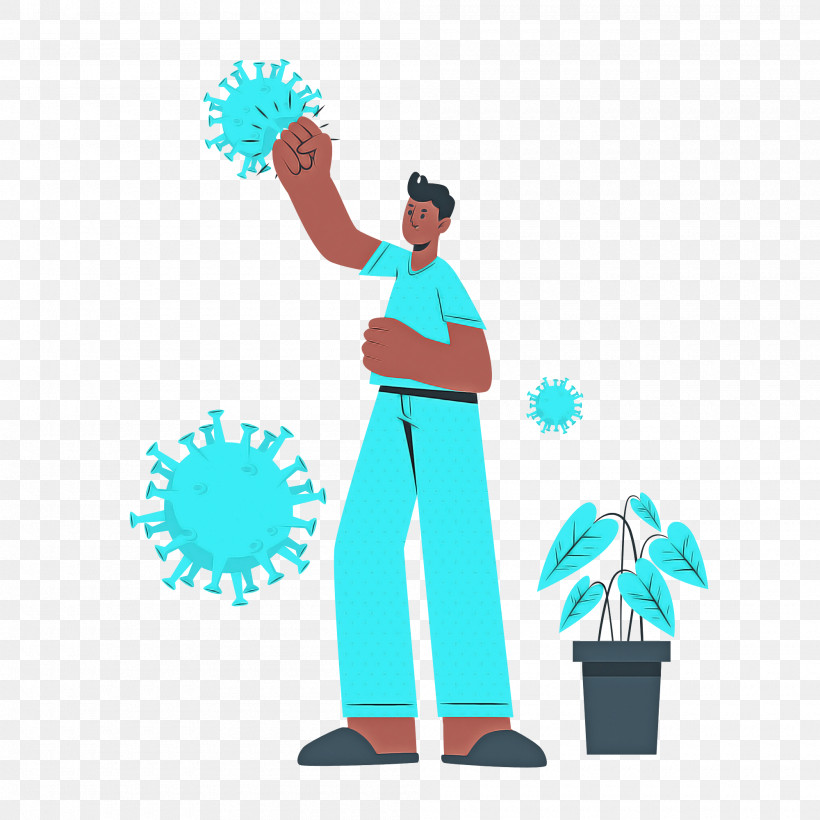 Coronavirus Virus, PNG, 2000x2000px, Coronavirus, Cartoon, Charge Cartoon, Cobalt Blue, Color Download Free