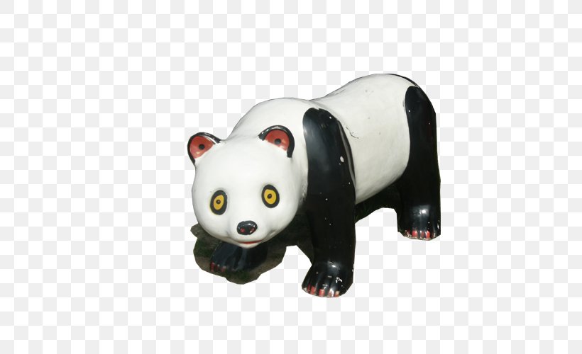 Giant Panda Download Black And White, PNG, 500x500px, Giant Panda, Bear, Black And White, Carnivoran, Figurine Download Free