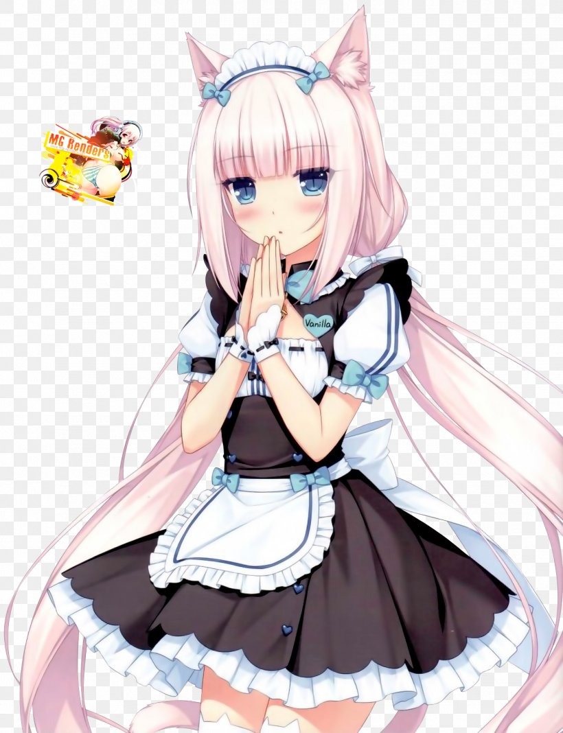 Nekopara Vanilla Catgirl Cheesecake Chocolate, PNG, 1325x1726px, Watercolor, Cartoon, Flower, Frame, Heart Download Free