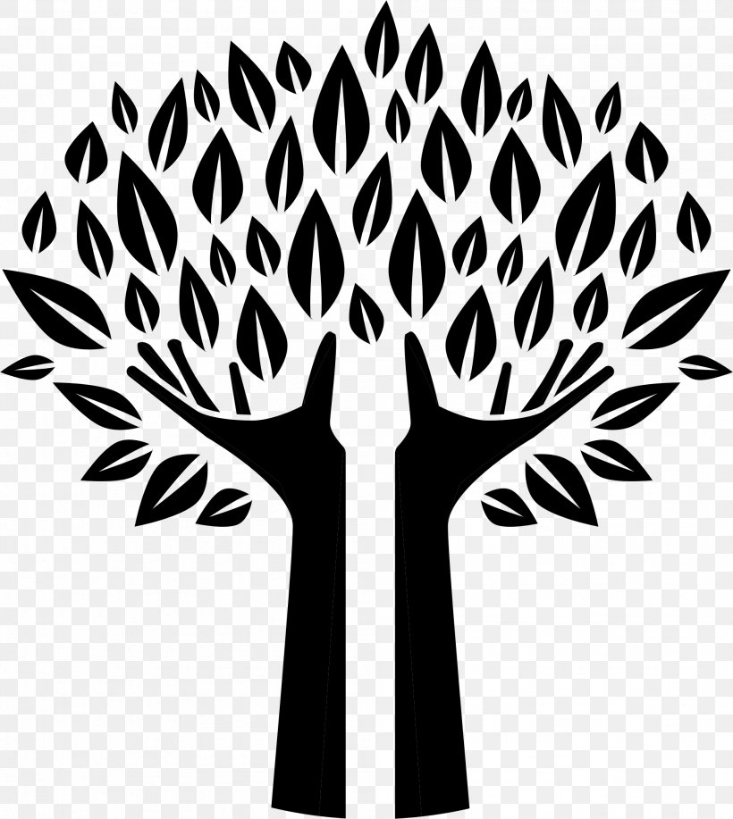 Silhouette Tree Clip Art, PNG, 1994x2232px, Silhouette, Art, Black And White, Branch, Flower Download Free