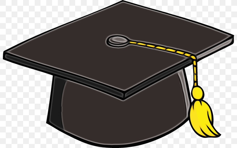 Square Academic Cap Hat Graduation Ceremony Cap Student Cap, PNG, 800x514px, Watercolor, Baseball Cap, Cap, College, Grad Cap Download Free