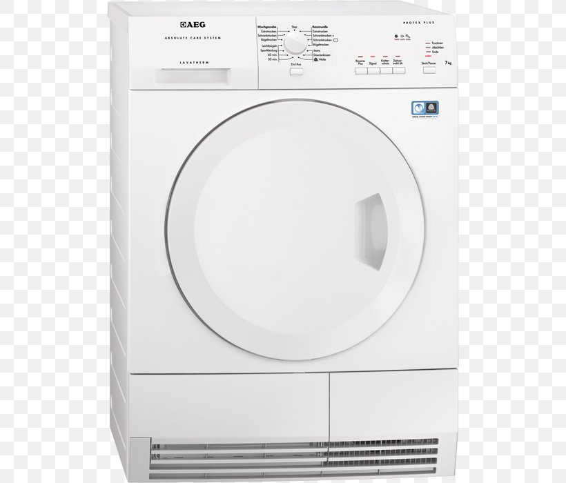 Clothes Dryer AEG LAVATHERM T61270AC AEG T67680IH3 AEG LAVATHERM TC, PNG, 700x700px, Clothes Dryer, Aeg, Cleaning, Condenser, Dishwasher Download Free