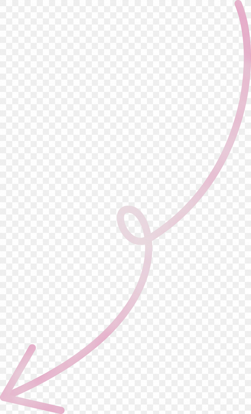 Pink Line Jewellery Magenta Necklace, PNG, 2215x3651px, Curved Arrow, Jewellery, Line, Magenta, Necklace Download Free