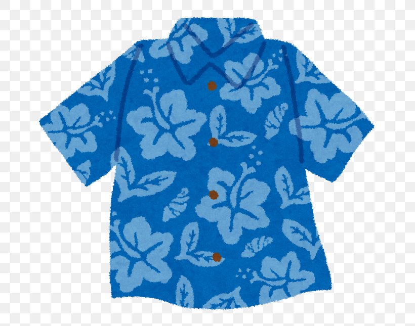 Aloha Shirt T-shirt Sleeve Cool Biz Campaign, PNG, 709x645px, Aloha Shirt, Aloha, Blue, Clothing, Cobalt Blue Download Free